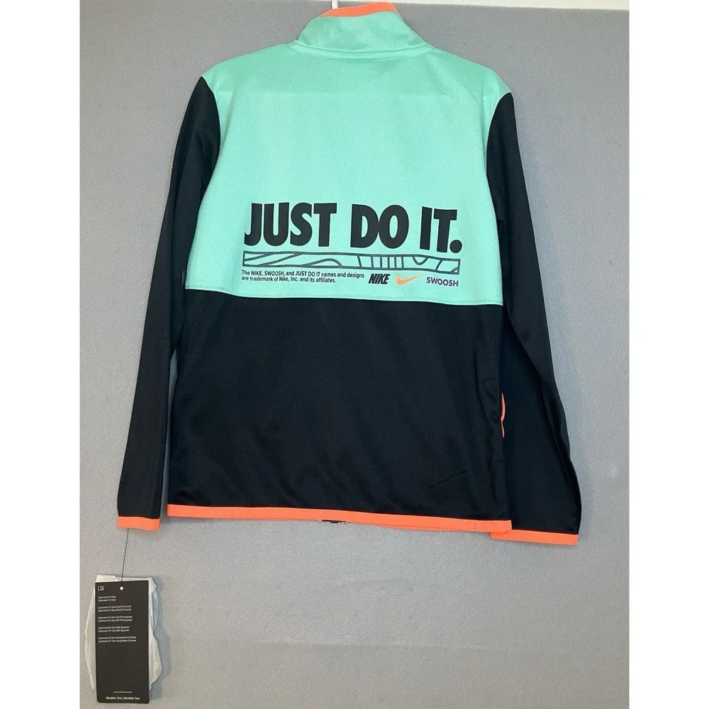 Nike Sportswear Tricot Illuminate Full Zip Up Jacket Youth Kids Sz 6Just Do It